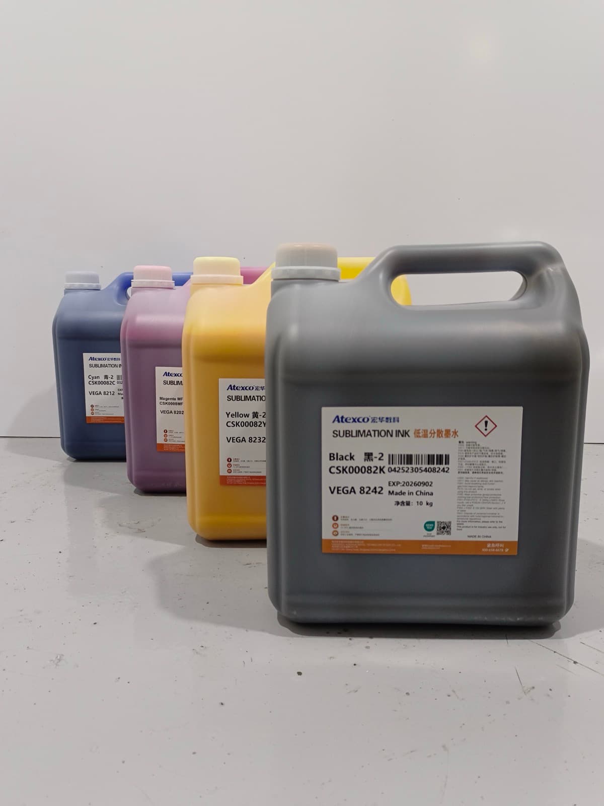 Envases de tintas de sublimación Atexco