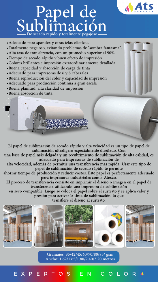 Papel de Sublimación Atexco