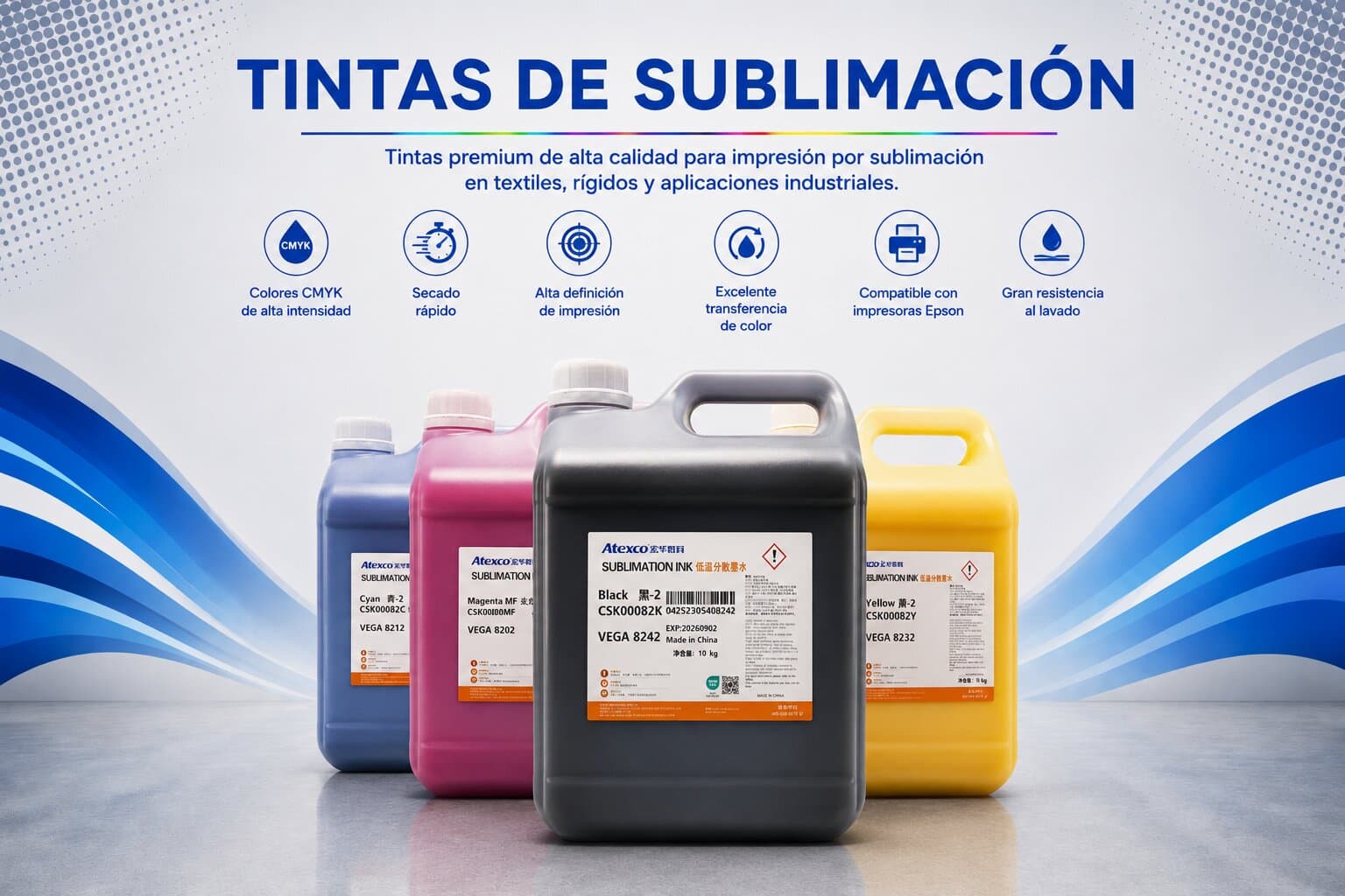 Tintas Sublimación: Tintas de Alta Calidad para Sublimación Textil
